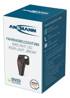 ANSMANN Rear break LED Fahrradbeleuchtung schwarz, 1 St.