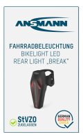 ANSMANN Rear break LED Fahrradbeleuchtung schwarz, 1 St.