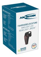 ANSMANN Rear break LED Fahrradbeleuchtung schwarz, 1 St.