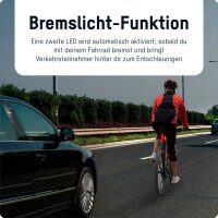 ANSMANN Rear break LED Fahrradbeleuchtung schwarz, 1 St.