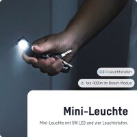 ANSMANN ML400R LED Taschenlampe schwarz 6,0 cm, 970 Lux, 400 Lumen, 5 W, 1 St.