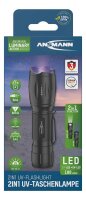 ANSMANN Action 400 UV LED Taschenlampe schwarz 5,0 cm, 4.200 Lux, 90 Lumen, 3 W, 1 St.