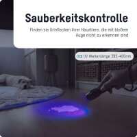 ANSMANN Action 400 UV LED Taschenlampe schwarz 5,0 cm, 4.200 Lux, 90 Lumen, 3 W, 1 St.