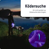ANSMANN Action 400 UV LED Taschenlampe schwarz 5,0 cm, 4.200 Lux, 90 Lumen, 3 W, 1 St.