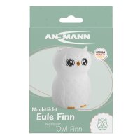 ANSMANN Eule Finn LED Nachtlicht weiß 9,23 cm, 0,2 W, 1 St.