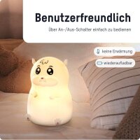 ANSMANN Hamster Lilli LED Nachtlicht weiß 9,23 cm, 0,2 W, 1 St.