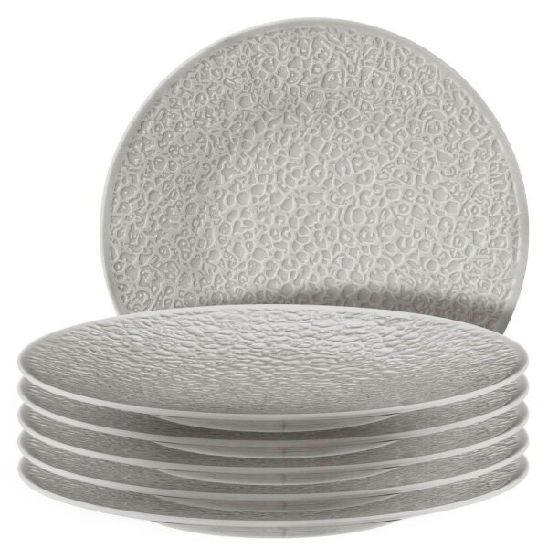 Seltmann Weiden Teller Nori grau, silber Ø 21,0 cm, 6 St.  ( 001.773870 )
