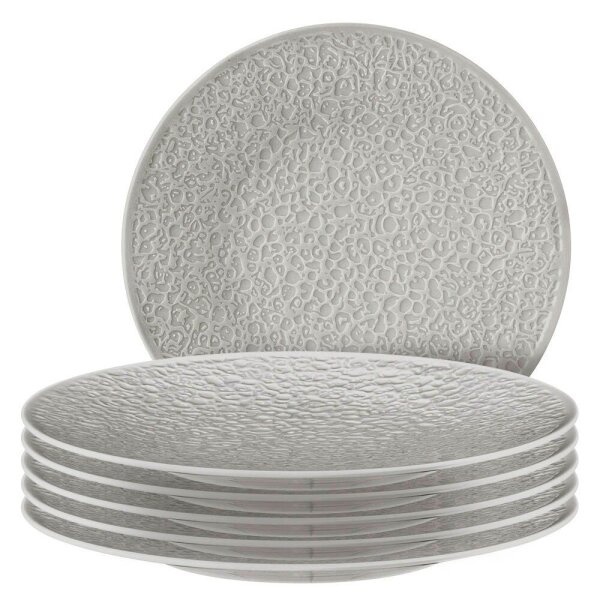 Seltmann Weiden Teller Nori grau, silber Ø 30,5 cm, 6 St.