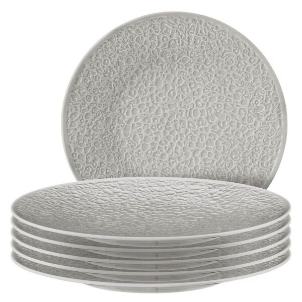 Seltmann Weiden Teller Nori grau, silber Ø 26,4 cm, 6 St.  ( 001.775439 )