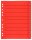 Wekre Trennblätter DIN A4 0-9 rot, 230 g/m², 100 Blatt