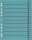 Wekre Trennblätter DIN A4 0-9 blau, 230 g/m², 100 Blatt
