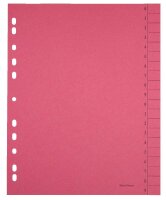 Trennblätter DIN A4 0-9 farbsortiert, 250 g/qm, 100 Blatt
