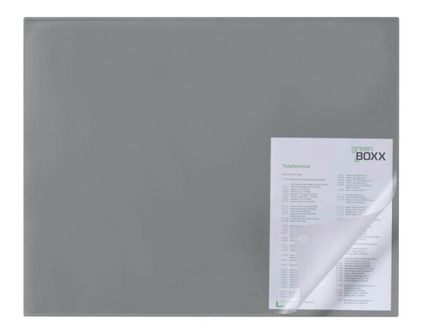 DURABLE Schreibtischunterlage grau Kunststoff 65,0 x 52,0 cm, 1 St.
