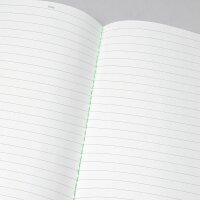 SIGEL Notizhefte Linescape ca. DIN A5 liniert, hellgrau, neon-grün Softcover 68 Seiten, 2 St.