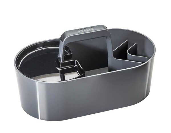 HAN Schreibtisch-Organizer Toolbox Loft granite grey Kunststoff 4 Fächer 34,0 x 18,7 x 18,8 cm