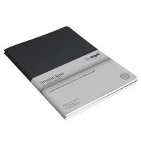 SIGEL Notizhefte Linescape ca. DIN A5 kariert, dunkelgrau, hellgrau Softcover 68 Seiten, 2 St.