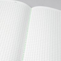 SIGEL Notizhefte Linescape ca. DIN A5 kariert, mittelblau, neon-grün Softcover 68 Seiten, 2 St.