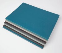 SIGEL Notizhefte Linescape ca. DIN A5 kariert, mittelblau, neon-grün Softcover 68 Seiten, 2 St.