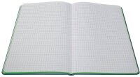 SIGEL Notizbuch Linescape ca. DIN A5 kariert, mittelblau, neon-grün Hardcover 176 Seiten, 1 St.