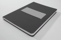 SIGEL Notizbuch Linescape ca. DIN A5 kariert, dunkelgrau, hellgrau Hardcover 176 Seiten, 1 St.