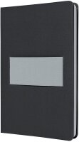 SIGEL Notizbuch Linescape ca. DIN A5 kariert, dunkelgrau, hellgrau Hardcover 176 Seiten, 1 St.