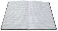 SIGEL Notizbuch Linescape ca. DIN A5 kariert, dunkelgrau, hellgrau Hardcover 176 Seiten, 1 St.