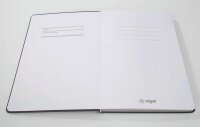 SIGEL Notizbuch Linescape ca. DIN A5 kariert, dunkelgrau, hellgrau Hardcover 176 Seiten, 1 St.