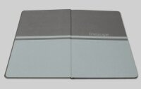 SIGEL Notizbuch Linescape ca. DIN A5 kariert, dunkelgrau, hellgrau Hardcover 176 Seiten, 1 St.