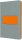 SIGEL Notizbuch Linescape ca. DIN A5 kariert, hellgrau, neon-orange Hardcover 176 Seiten, 1 St.