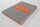 SIGEL Notizbuch Linescape ca. DIN A5 kariert, hellgrau, neon-orange Hardcover 176 Seiten, 1 St.