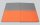 SIGEL Notizbuch Linescape ca. DIN A5 kariert, hellgrau, neon-orange Hardcover 176 Seiten, 1 St.