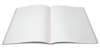 SIGEL Notizhefte Linescape ca. DIN A5 kariert, hellgrau, neon-orange Softcover 68 Seiten, 2 St.