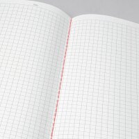 SIGEL Notizhefte Linescape ca. DIN A5 kariert, hellgrau, neon-orange Softcover 68 Seiten, 2 St.
