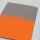 SIGEL Notizhefte Linescape ca. DIN A5 kariert, hellgrau, neon-orange Softcover 68 Seiten, 2 St.