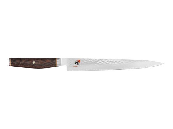 ZWILLING Tranchiermesser MIYABI 6000 MCT silber, braun glatt, Klinge: 24,0 cm, 1 St.