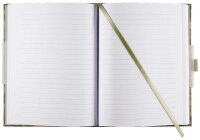 SIGEL Notizbuch  Jolie® Pure Ginkgo ca. DIN A5 liniert, gelb, grün, braun Hardcover 192 Seiten, 1 St.