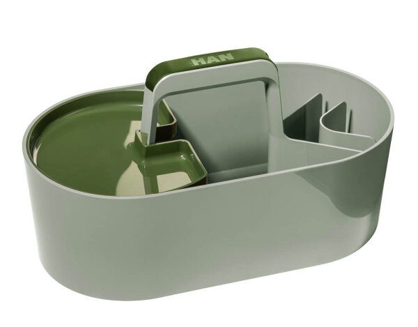HAN Schreibtisch-Organizer Toolbox Loft hellgrün Kunststoff 4 Fächer 34,0 x 18,7 x 18,8 cm