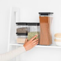 brabantia Vorratsdosen-Set transparent 2x 0,7/2x 1,6 l, 1...