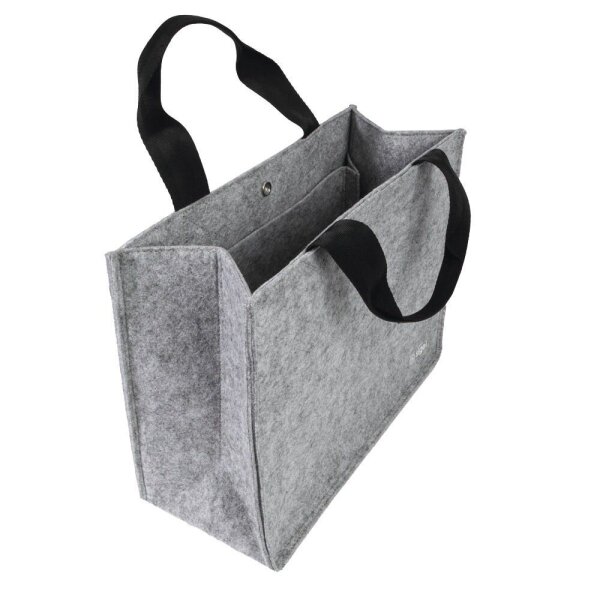 SIGEL Laptoptasche Desking Bag Basic M Recycling-PET hellgrau BA430 bis 39,1 cm (15,4 Zoll)