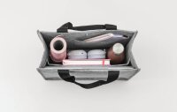 SIGEL Laptoptasche Desking Bag Basic M Recycling-PET hellgrau BA430 bis 39,1 cm (15,4 Zoll)