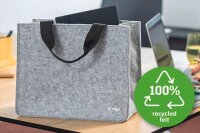 SIGEL Laptoptasche Desking Bag Basic M Recycling-PET hellgrau BA430 bis 39,1 cm (15,4 Zoll)