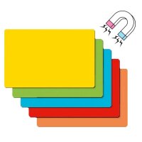 SIGEL Moderationskarten Magnetic Notes farbsortiert 10,0 x 15,0 cm, 25 St.