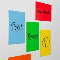 SIGEL Moderationskarten Magnetic Notes farbsortiert 10,0 x 15,0 cm, 25 St.