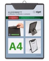 SIGEL Klemmhefter Speisekarten anthrazit, 1 St.