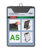 SIGEL Klemmhefter Speisekarten anthrazit, 1 St.