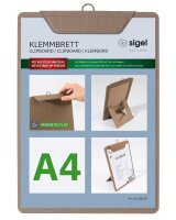 SIGEL Klemmhefter Speisekarten beige, 1 St.