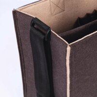 SIGEL Laptoptasche Hot Desking Bag Bicolor Recycling-PET braun, beige BA422 bis 39,1 cm (15,4 Zoll)