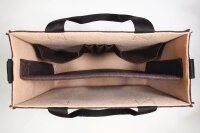 SIGEL Laptoptasche Hot Desking Bag Bicolor Recycling-PET braun, beige BA422 bis 39,1 cm (15,4 Zoll)