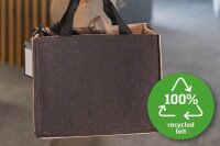 SIGEL Laptoptasche Hot Desking Bag Bicolor Recycling-PET braun, beige BA422 bis 39,1 cm (15,4 Zoll)
