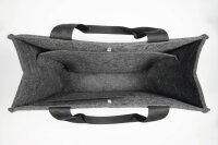 SIGEL Laptoptasche Desking Bag Basic M Recycling-PET dunkelgrau BA432 bis 39,1 cm (15,4 Zoll)